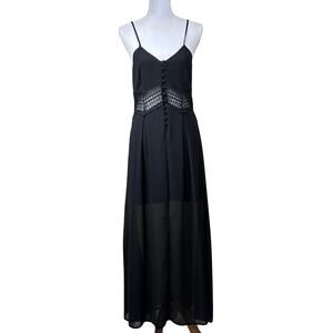 Vintage sheer maxi slip dress, ethereal, whimsigoth, romantic, grunge,‎ goth